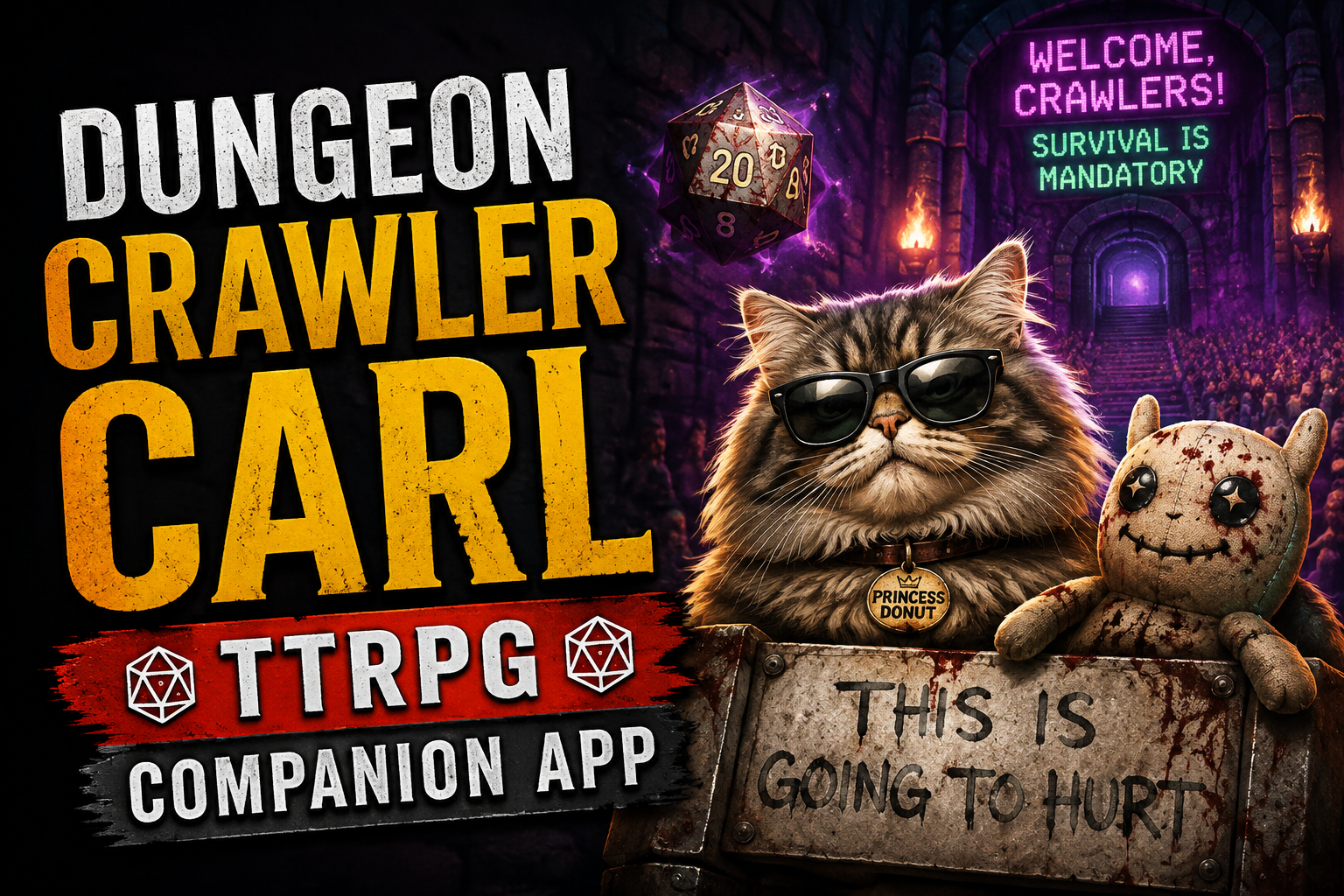 Dungeon Crawler Carl TTRPG companion app banner